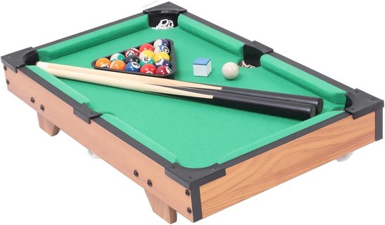 Kinderpooltafel - Mini Biljart - Spelplezier Thuis - Compleet Inclusief Accessoires - 57 x 36 cm - Niet gespecificeerd