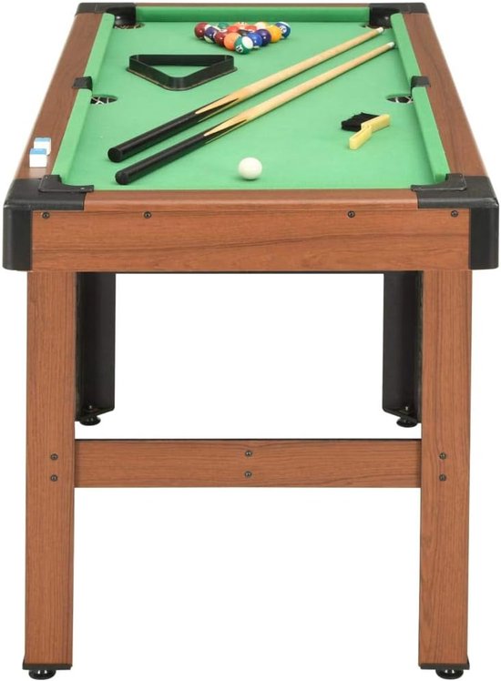 Kleine Biljarttafel met 4 Poten 122x61 cm voor Thuis en Speelkamer van Merkloos