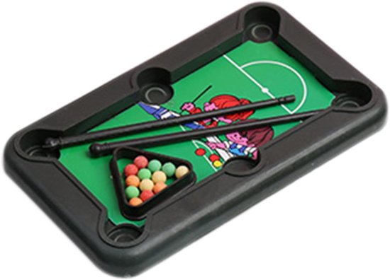 Kleine Biljarttafel - Mini Poolspel - Familie Spel - Compact Ontwerp - 15 x 9 cm van Merkloos