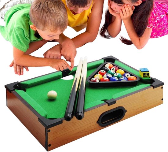 Kleine biljarttafel - Tafelzwembad set - Familieplezier - Draagbaar en compleet - 36 x 24 x 8 cm