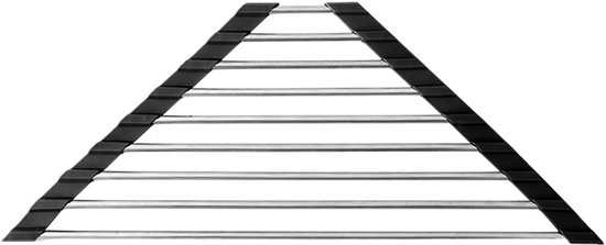 Kleine driehoekige asfalthouder - opvouwbare houder - schottels filterhouder - ruimtebesparing - zwart - 41 * 16,5 * 7,5 cm