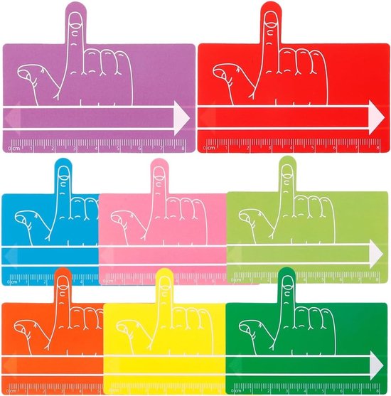 Kleurige leesgids voor dyslexie - 8-delige set met veilige ABS bladwijzers, praktische schrijfhulpen voor jonge lezers en studenten