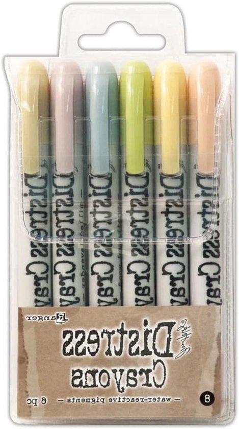 Kleurpotloden Set - Waskrijt Stiften - Artistiek Maken - Water-reactief Pigment - 6 Stuks - Meerkleurig