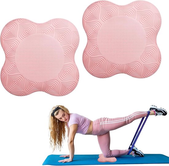 Kniebeschermers voor Yoga, Fitness en Pilates - Set van 2, 20 x 20 cm, Ondersteuning voor Knieën, Polsen en Ellebogen