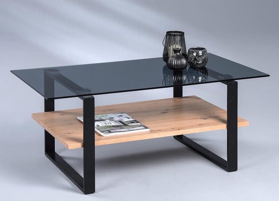 Kollektion Como Salontafel, metaal, artisaneiken, 110x43x60