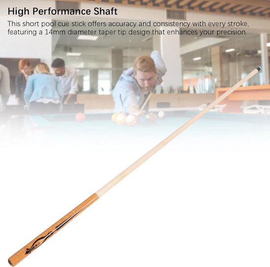 Korte Poolkeu - Biljartkeu Stok - Spelen in Kleine Ruimtes - 2-delig Esdoornhout - 105 cm - Niet gespecificeerd