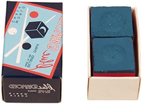 Krijt Billen Blauw - Keu Krijt - Precisie Biljartspel - Hoogwaardige Formule - 2 Stuks - Blauw