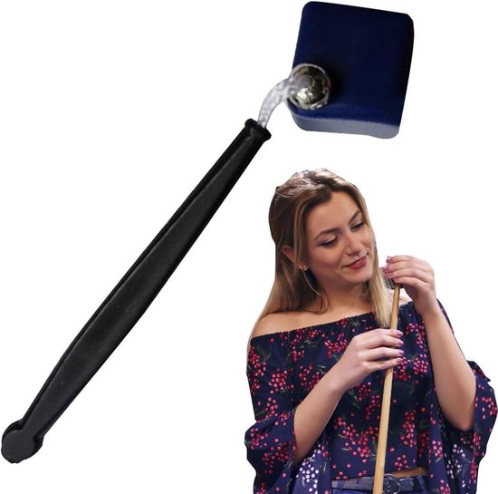 Krijthouder - Keu Chalk Houder - Biljart Accessoire - Achthoekig Design - 10 cm - Blauw