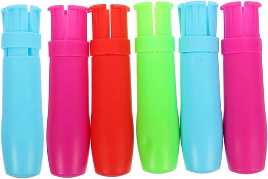 Krijthouder - Krijtklem Verlengclip - Lesgeven Schrijven - Automatische Krijtklem - 12.5 cm - Gemengde Kleuren