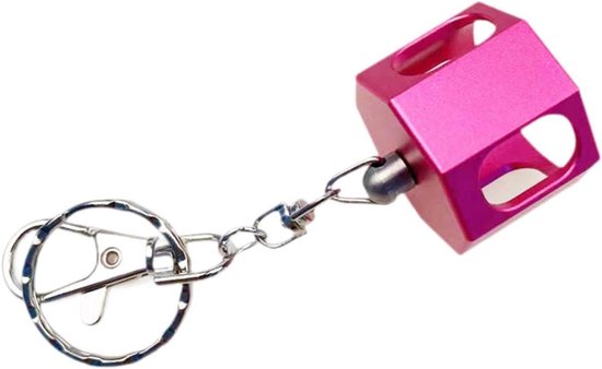 Krijthouder Poolkeu - Krijt Case - Biljart Spel - Stevige Behuizing - 3 x 8.7 cm - Roze