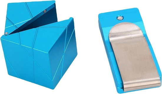 Krijthouder Poolkeu - Krijtbox Houder - Spel Verbeteren - Snelle Toegang Clip - Standaard Krijt - Blauw