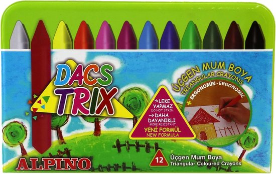 Krijtjes Set - Kleurpotloden - Creatief Tekenen - Vervagen Niet - 12 Stuks - Multicolor
