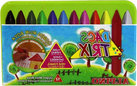 Krijtjes Set - Kleurpotloden - Kinderen Tekenen - Opaque Kleuren - 12 Stuks - Multicolour