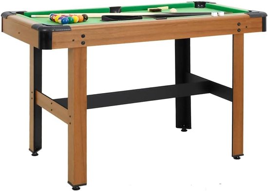 Kwalitatieve Biljarttafel 4 Voet Bruin Compleet Set Voor Huis en Spelkamer van Merkloos