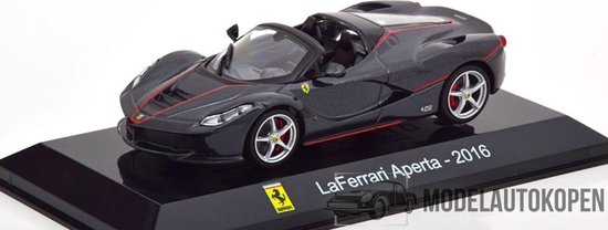 LaFerrari Aperta 2016 (Grijs) 1/43 Altaya - Modelauto - Schaalmodel - Model auto - Miniatuurautos - Miniatuur auto van Altaya