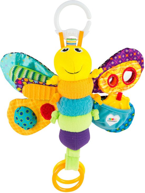 Lamaze Freddie De Vuurvlieg - Grijp- en bijtspeelgoed - Knuffel - Spelen en ontdekken van Lamaze