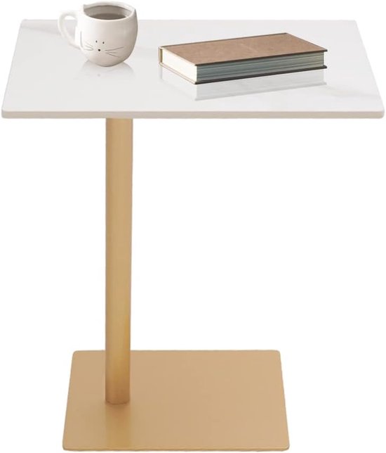 Laptoptafel Sofa Tip C-Vorm Nachtkastje voor Woonkamer Slaapkamer Bed Eenvoudige Montage Goud