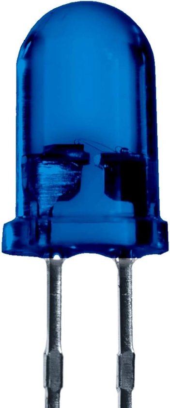 LED 5mm kleur blauw 5000 mcd 100 stuks licht emitterende diode extra heldere 2-3 V blauwe diode 2 pin LED's behuizing diffuus gekleurd