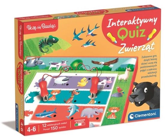 Leren en spelen. Interactieve quiz Dieren - Uczę się bawiąc. Interaktywny quiz Zwierzęta