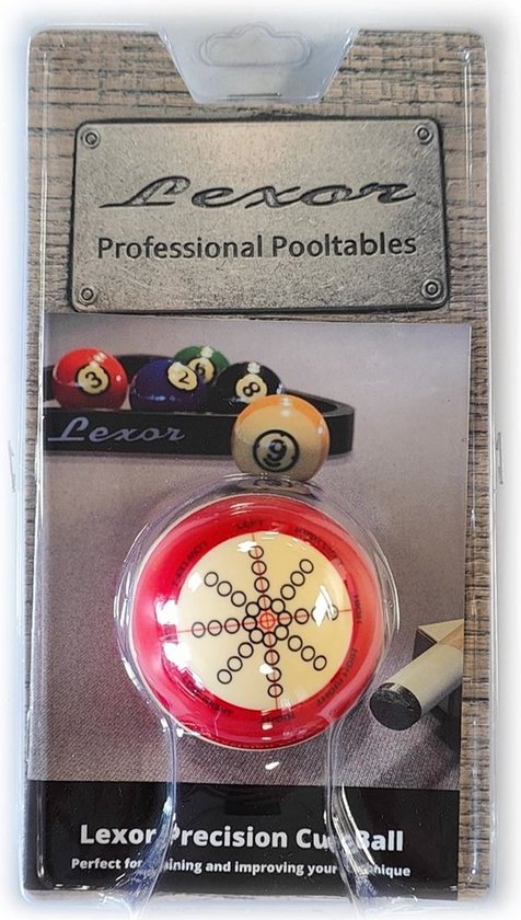 Lexor Officiële Trainingsbal met instructies 57,2mm - Pool Trainingsball With Instruction Book van Lexor