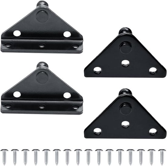 Liftsteun Gasveer Beugels voor Pneumatische Steunbalken, Montagebeugels voor Gasveren, 10mm Gasveer Steunbeugel voor Optimaal Gebruik en Verhoogde Stabiliteit