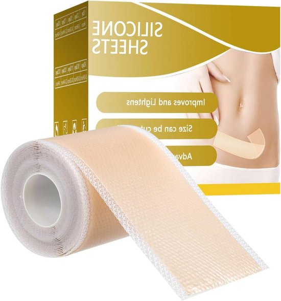 Littekentape van siliconen 5 x 300 cm voor effectieve littekenverwijdering, C-sectie, brandwonden en chirurgische littekens
