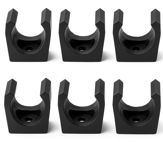 LIVIA HOME- Klemmen 6 stuks - Billiard Snooker Cue Houder - Lichtgewicht - Duurzaam - Muurbeugel - Ruimtebesparend - Cue Holder