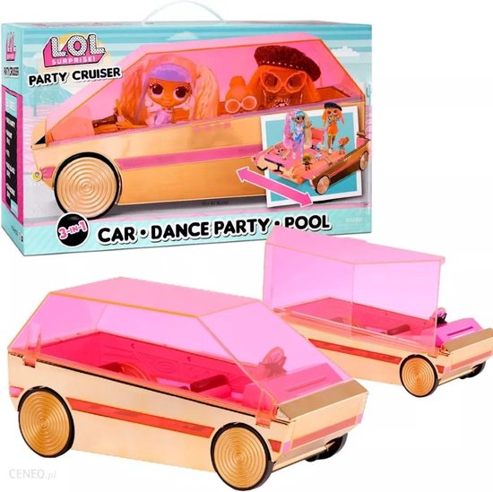 L.O.L. Surprise! 3-in-1 Party Cruiser Poppenauto - Poppenvervoersmiddel van L.O.L. Surprise!