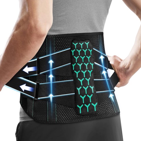 Lumbale Ondersteuning voor Rugpijn, Elastische Orthopedische Steun voor Lifting en Dagelijks Comfort voor Mannen en Vrouwen (M)