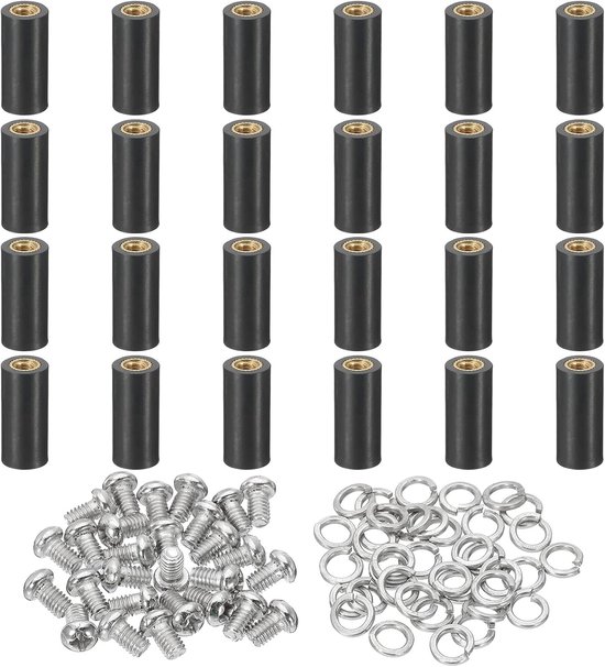 M4 x 20 mm PCB-ondersteuningsafstandhouder, 24 stuks 20 mm/0,79 inch ondersteunende hoogte PCB afstandsisolatie boord, standaard kolom, platte kop, plastic ondersteuning voor PCB-pc-bord,