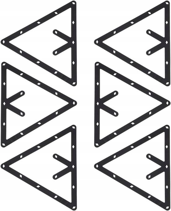Magnetische Biljart Driehoek Standaard Set - 6 Stuks