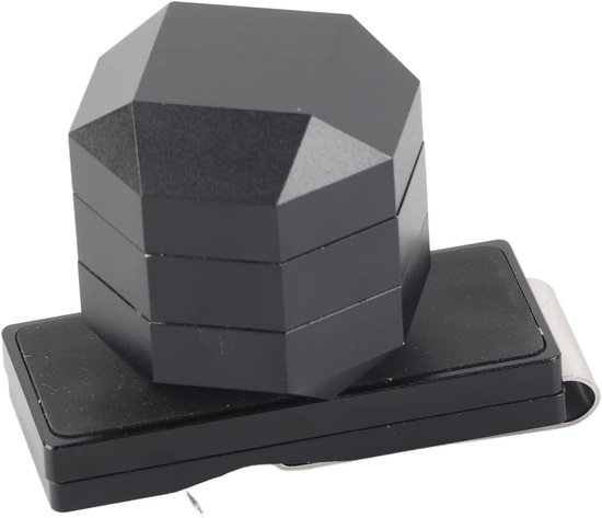 Magnetische Billiard Chalk Houder met Vingersteunen en 3-Lagen Box voor Biljartaccessoires in Zwart