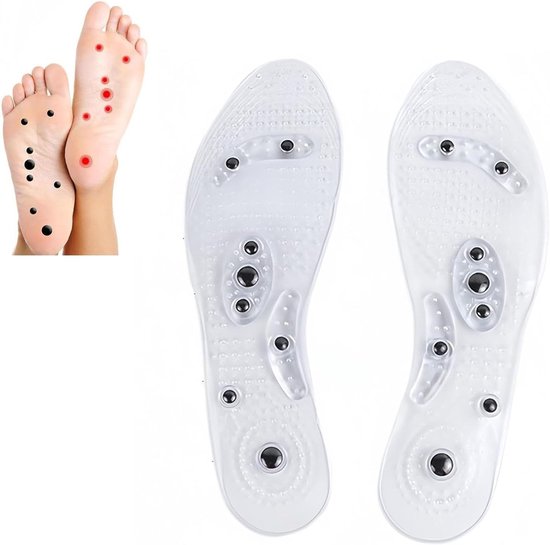 Magnetische Inlegzolen met Acupressuur voor Gewichtsverlies en Welzijn, Orthopedische Massagesoles Unisex Maat 35-40 voor Comfort en Ondersteuning
