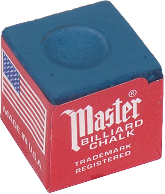 Master biljart krijt blauw (144st.) van Merkloos