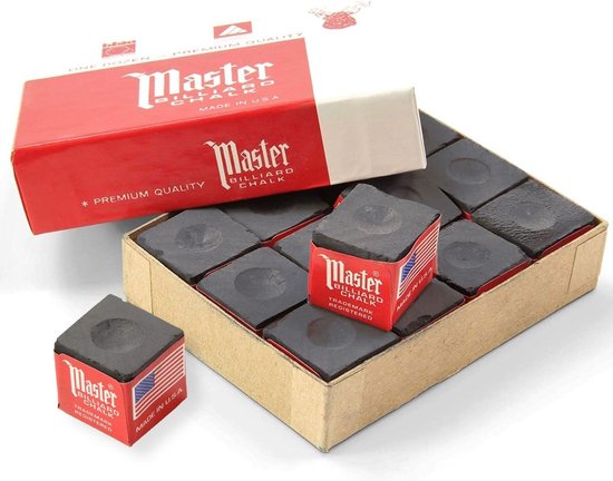 Master biljart krijt zwart van Master