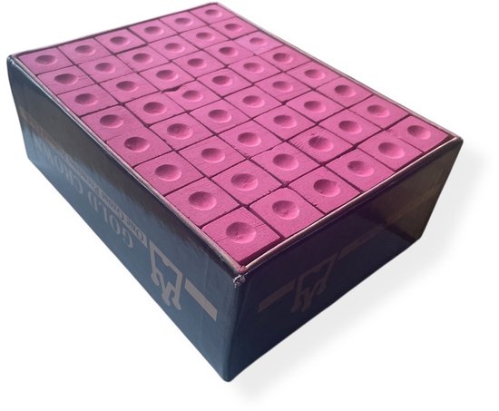 Master billiard - biljartkrijt - 144 stuks - biljart krijt - pool krijt - keu krijt - hele doos - roze van Merkloos