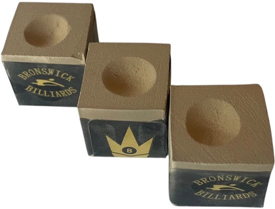 Master billiard - biljartkrijt - 3 stuks - biljart krijt - pool krijt - keu krijt - Goudkleurig van Merkloos