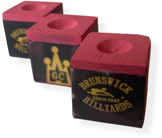 Master billiard - biljartkrijt - 3 stuks - biljart krijt - pool krijt - keu krijt - roze van Merkloos