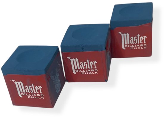 Master Billiard - Biljartkrijt - 3 Stuks - Biljart Krijt - Pool Krijt - Keu Krijt van Master