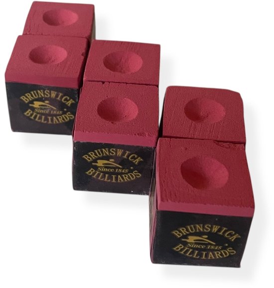 Master billiard - biljartkrijt - 6 stuks - biljart krijt - pool krijt - keu krijt - roze van Merkloos