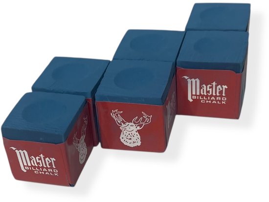 Master Billiard - Biljartkrijt - 6 Stuks - Biljart Krijt - Pool Krijt - Keu Krijt van Master