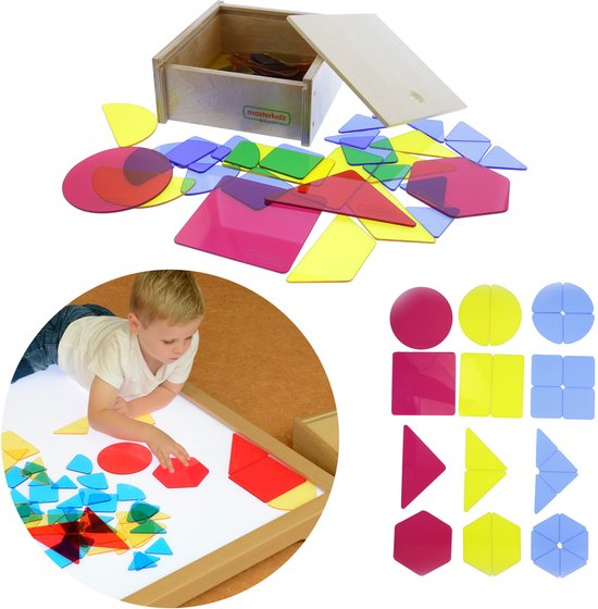Masterkidz doorschijnende geometrische vormen