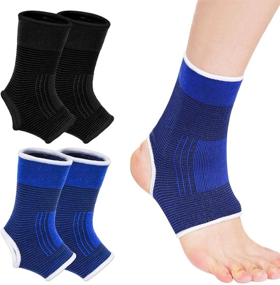 Medische Compressiebanden voor Enkelverstuikingen - Ademend en Comfortabel, Geschikt voor Sport en Dagelijks Gebruik, Set van 2 voor Kinderen van 6-14 Jaar