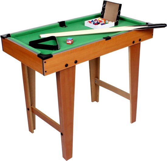 Merco - Pooltafel Biljart - Mini 69 - Hout met tafelpoten van Merkloos