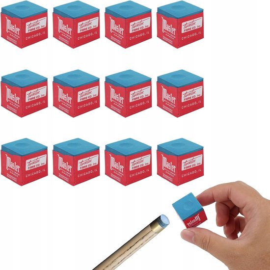 Merkloos Biljartkrijt Set - 12 Stuks voor Precisie en Duurzaamheid