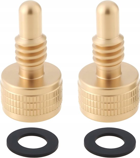 Messing Biljart Schroeven 17mm voor Keu - Gewicht Aanpassing (2 stuks)