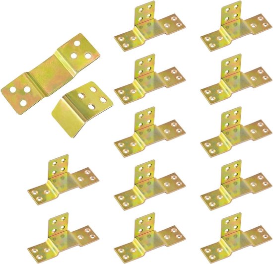 Metalen Bedboog Frame Set 90mm x 30mm met Hoekverbinding voor Ondersteuning van Hangbedden en Bedbollen met 5mm Gatdiameter
