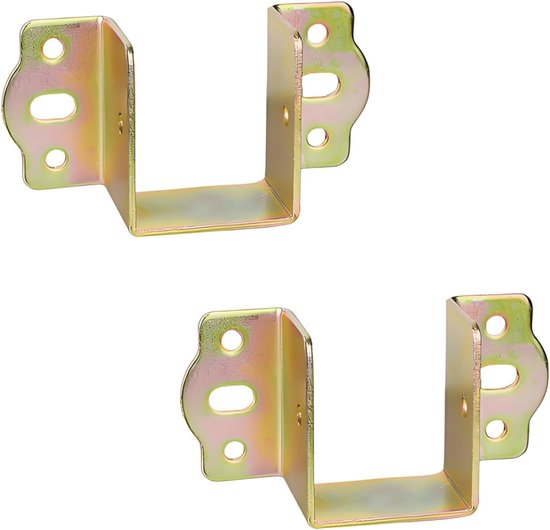 Meubel Aansluiting Scharnier Houten Balkbevestiging Breedte 40 mm Railbeugels Ophanging Verbinding Fittingen Schrijnwerk Haken Bevestiging voor Bedframe Metaal 2 stuks