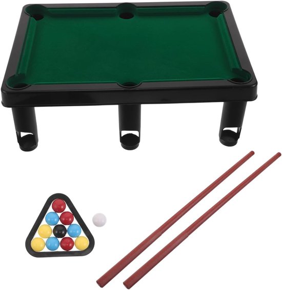 Mini Biljarttafel - Tafelbiljartspel Bureau - Gezellige Competitie - Compact Ontwerp - 27 x 17 x 9 cm - Diverse kleuren