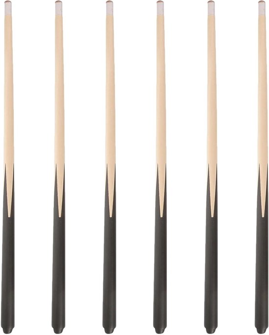 Mini Billiard Keuen - Poolstokken Set - Jeugd Training - Lichtgewicht Ontwerp - 6 Stuks - Multicolor
